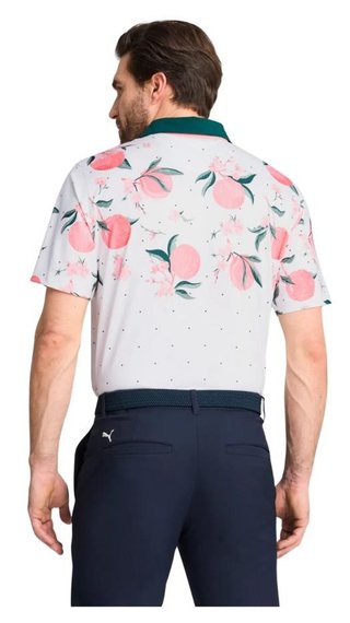 Puma MATTR Freshly Picked herr polo, glow/pink fruit