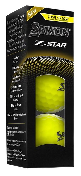 Srixon Z-STAR golfbollar, gula