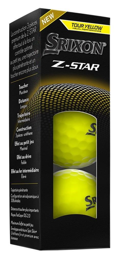 Srixon Z-STAR golfbollar, gula