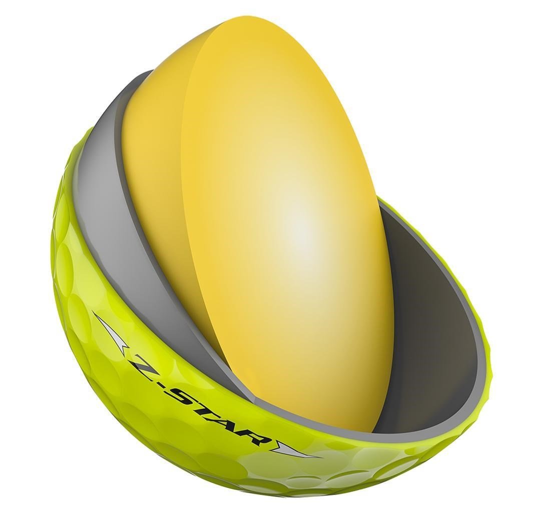 Srixon Z-STAR golfbollar, gula