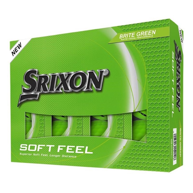 Srixon Soft Feel Brite golfbollar, gröna