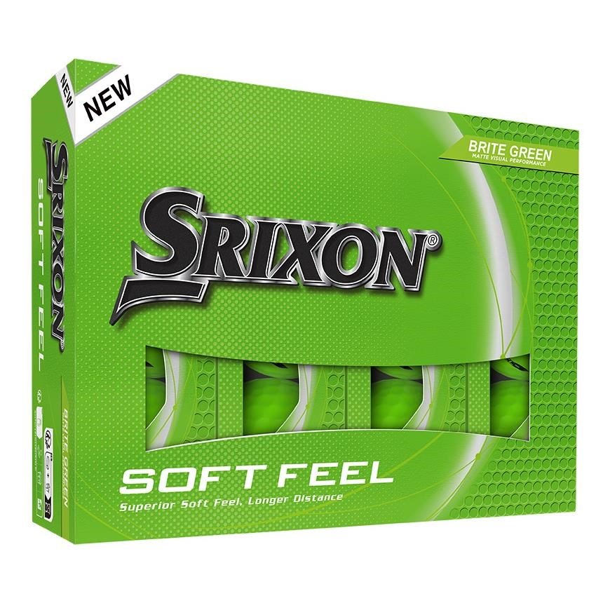 Srixon Soft Feel Brite golfbollar, gröna