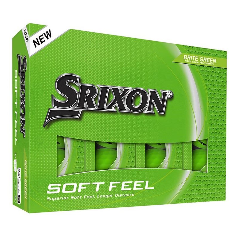 Srixon Soft Feel Brite golfbollar, gröna