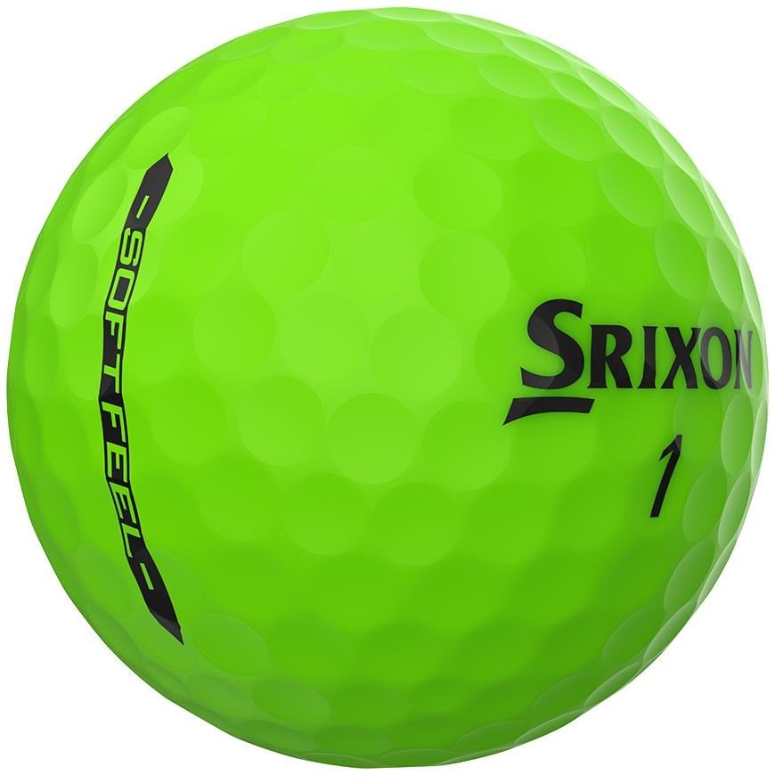 Srixon Soft Feel Brite golfbollar, gröna