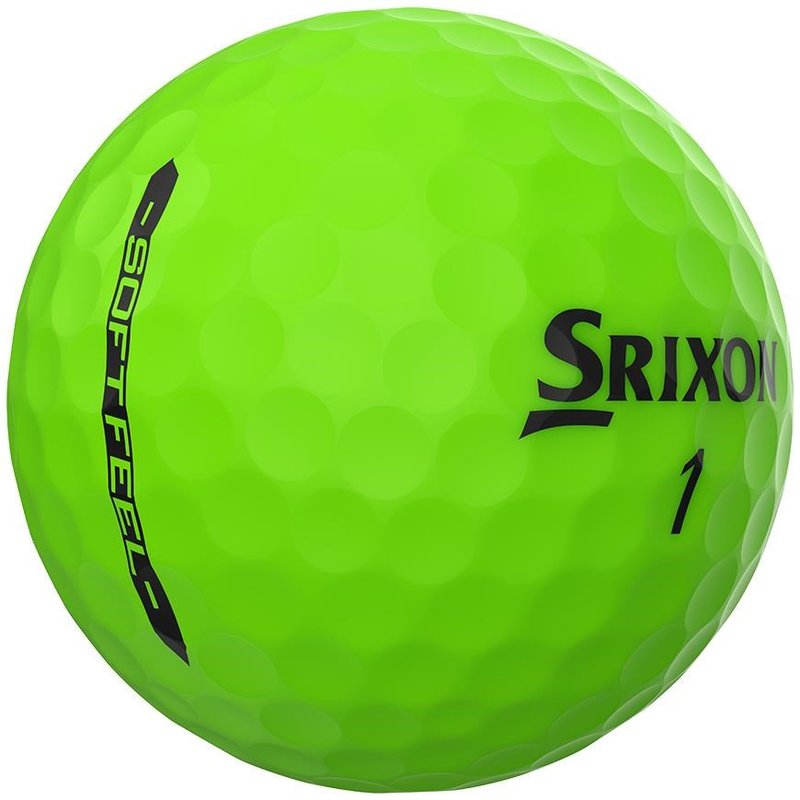 Srixon Soft Feel Brite golfbollar, gröna