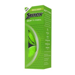 Srixon Soft Feel Brite golfbollar, gröna