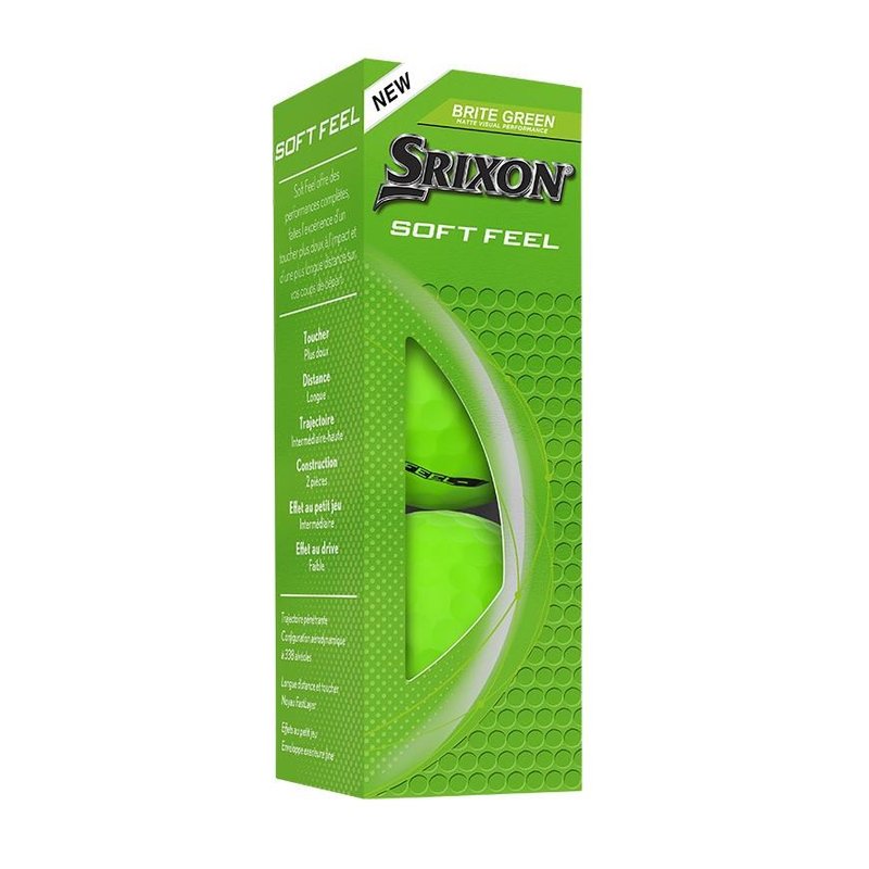 Srixon Soft Feel Brite golfbollar, gröna