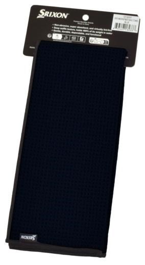 Srixon Tri-Fold MicroFibre handduk, svart