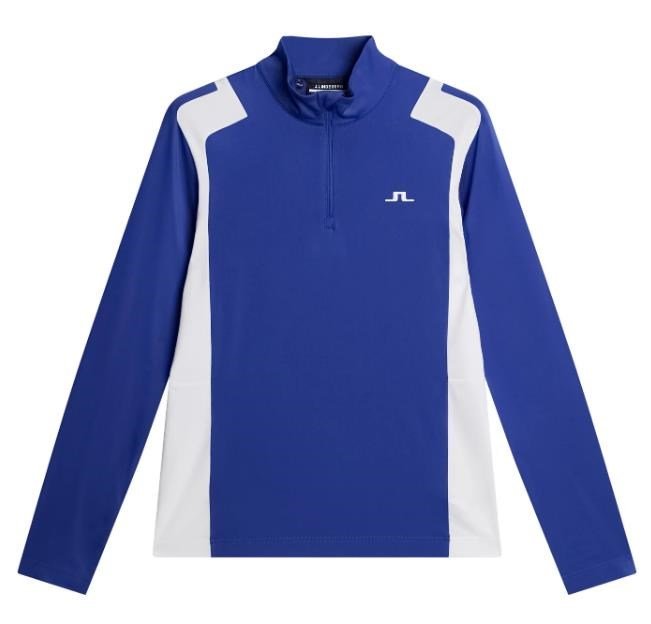 J.Lindeberg Lukas Quarter Zip herr sweatshirt, clematis blue