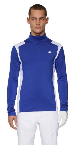 J.Lindeberg Lukas Quarter Zip herr sweatshirt, clematis blue