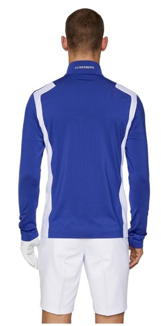 J.Lindeberg Lukas Quarter Zip herr sweatshirt, clematis blue