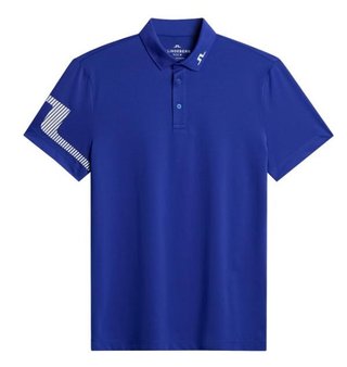 J.Lindeberg Heath Strike herr polo, clematis blue