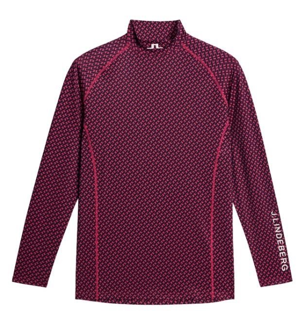 J.Lindeberg Ello Compression Print herr topp, tour geo navy