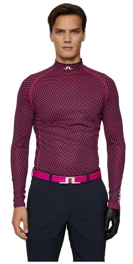 J.Lindeberg Ello Compression Print herr topp, tour geo navy