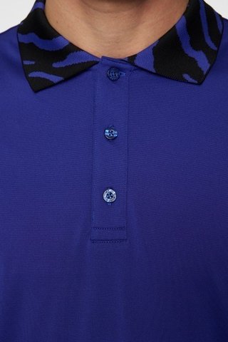 J.Lindeberg Karter herr polo, clematis blue