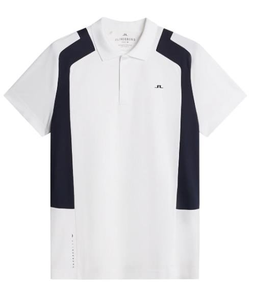 J.Lindeberg Legacy herr polo, vit