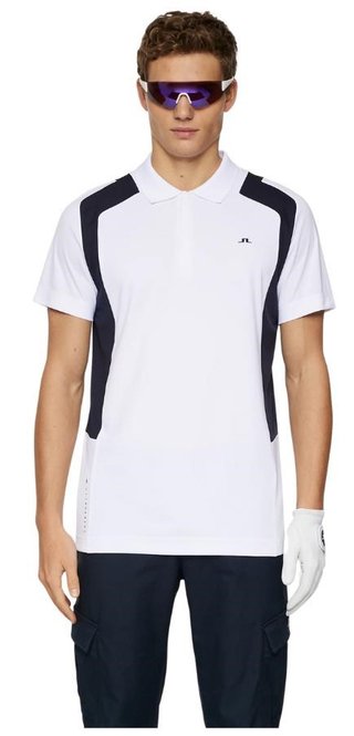 J.Lindeberg Legacy herr polo, vit