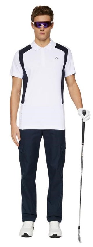 J.Lindeberg Legacy herr polo, vit