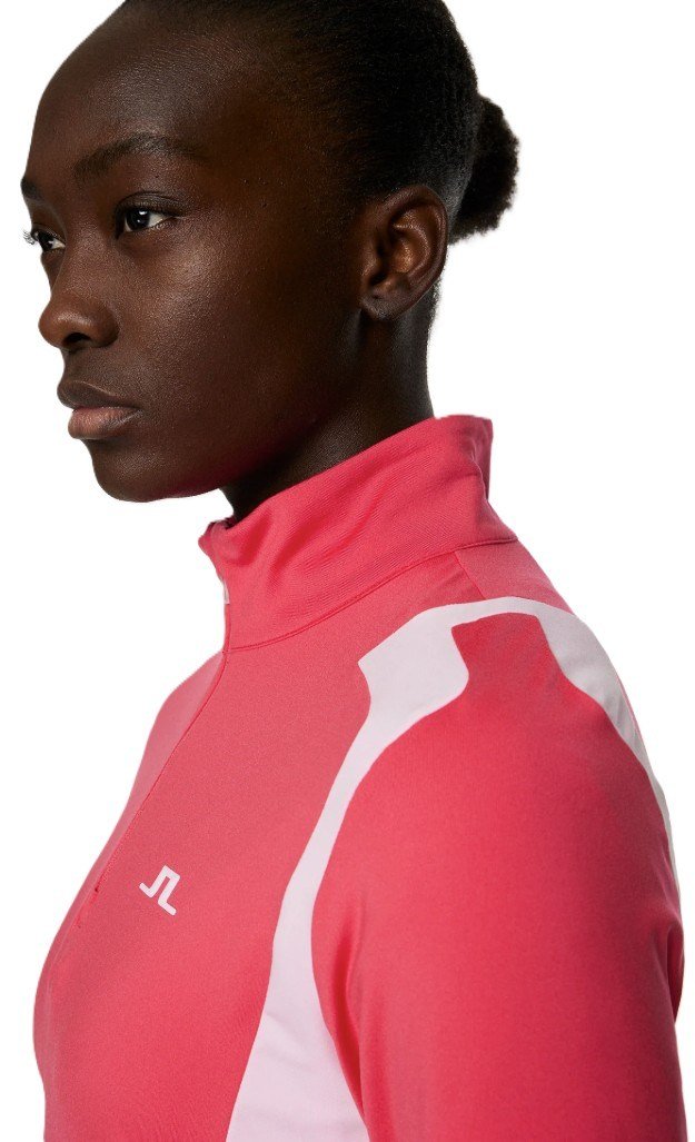J.Lindeberg Mae Quarter Zip Mid damtröja, azalea