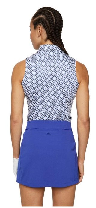 J.Lindeberg Dena Print Sleeveless dam topp, tour geo moonbeam