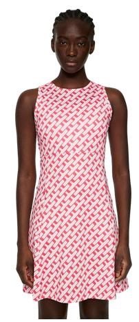 J.Lindeberg Cora Print damklänning, tour geo pink