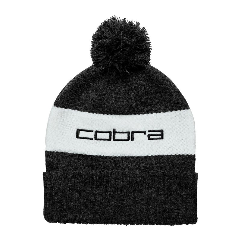 Cobra Pom Beanie vintermössa, puma black/white glow