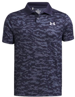 Under Armour Matchplay Printed junior polotröja, midnight navy