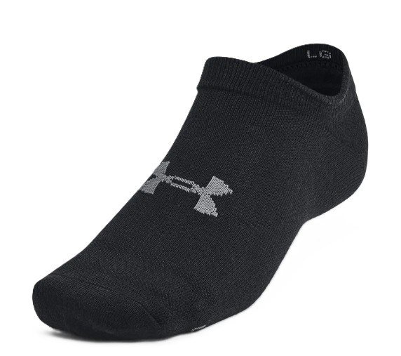 Under Armour Essential No Show unisex strumpor (6 par), svarta