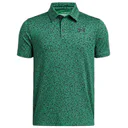 Under Armour Playoff Printed junior polotröja, team kelly green