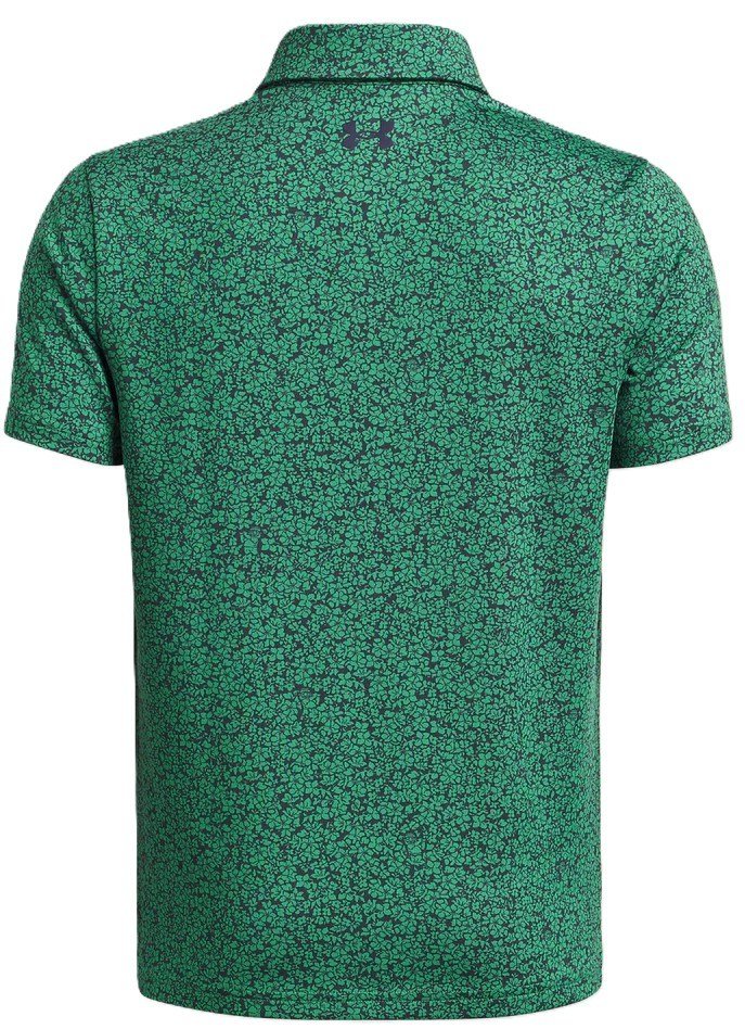 Under Armour Playoff Printed junior polotröja, team kelly green