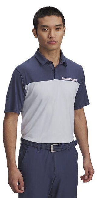 Under Armour T2G Color Block herr polo, downpour gray