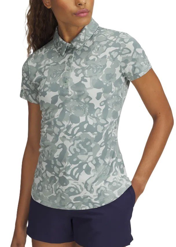 Under Armour Playoff 3.0 Printed dam polo, silica green