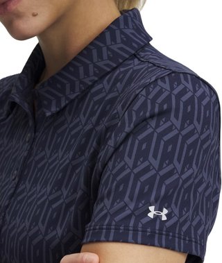 Under Armour Playoff 3.0 Printed dam polo, midnight navy