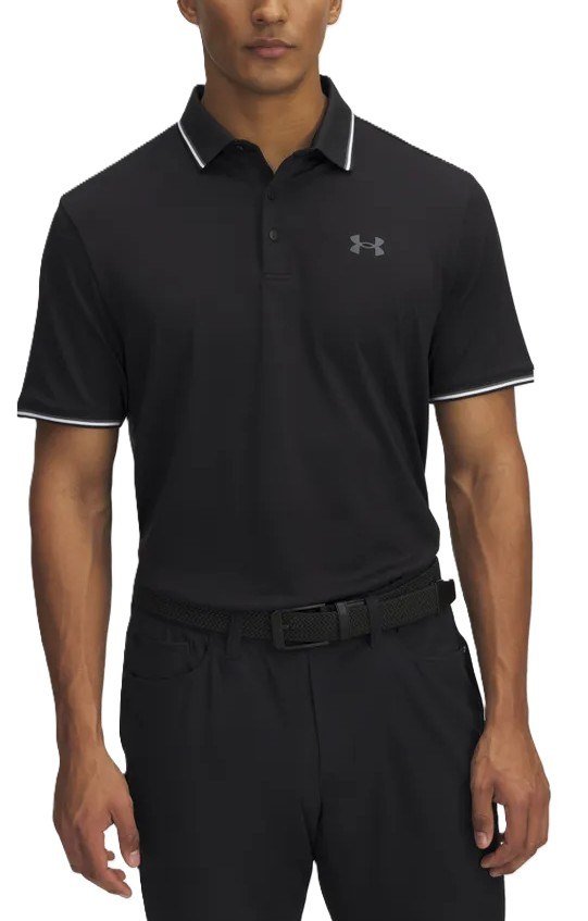 Under Armour Playoff 3.0 Rib herr polo, svart