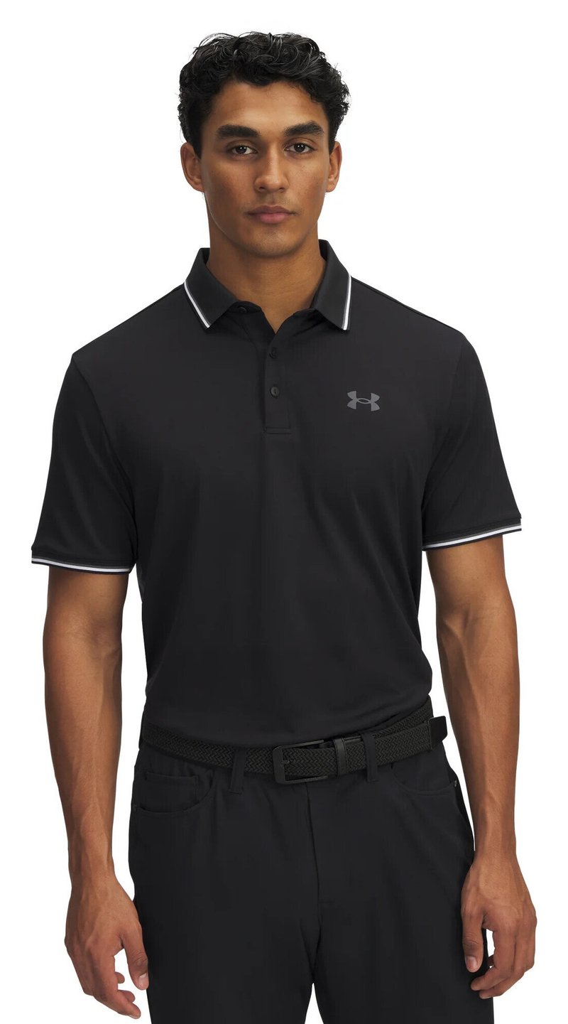 Under Armour Playoff 3.0 Rib herr polo, svart