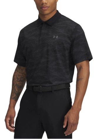 Under Armour Drive Chill Printed herr polo, svart