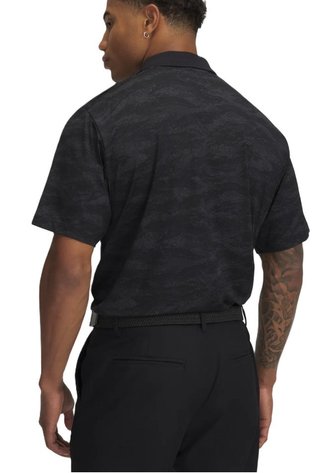 Under Armour Drive Chill Printed herr polo, svart