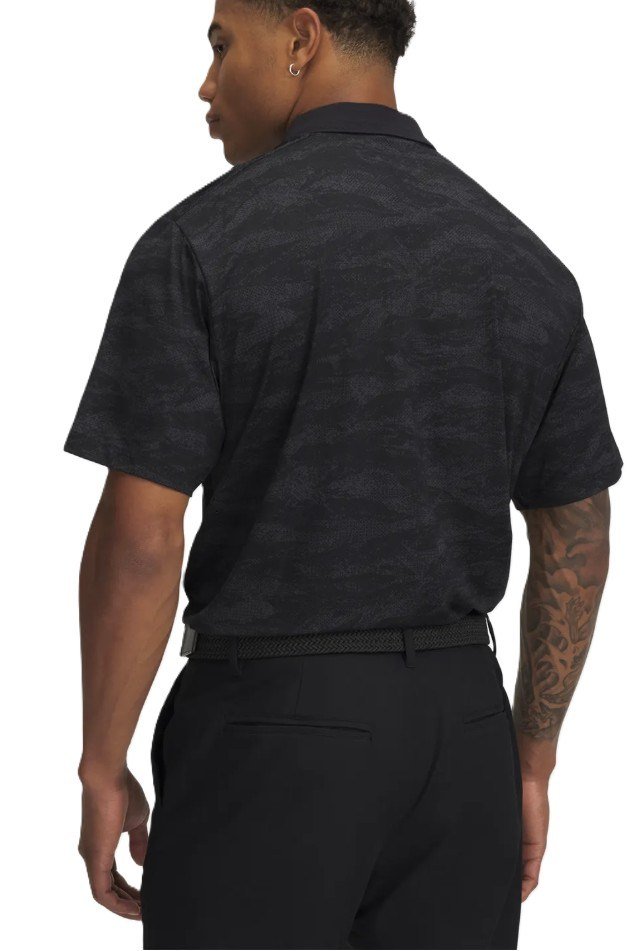 Under Armour Drive Chill Printed herr polo, svart