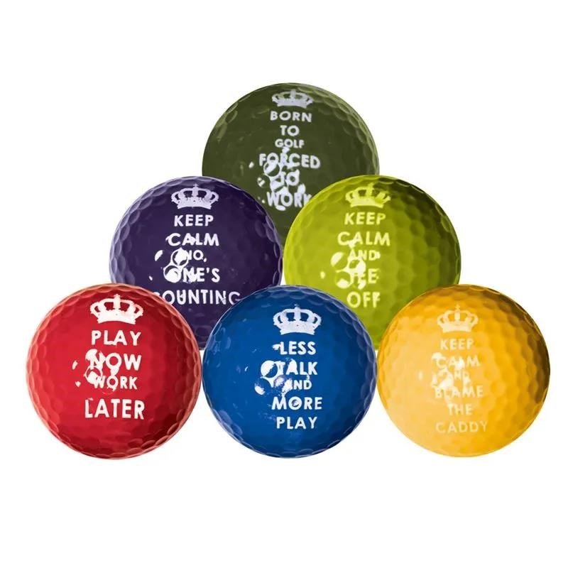 Longridge Keep Calm golfbollar, mix färger
