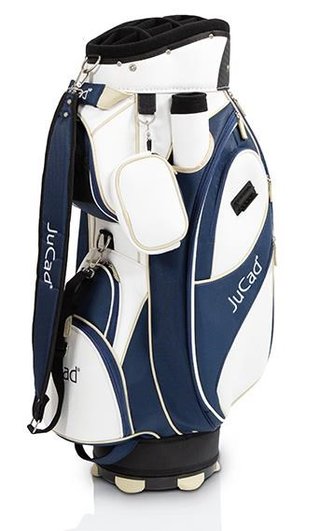 JuCad Style cart bag, vit/blå