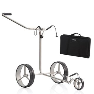 JuCad Titan manuell 3-hjulig trolley + bärbag JTT, titanium