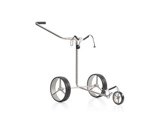 JuCad Titan manuell 3-hjulig trolley + bärbag JTT, titanium