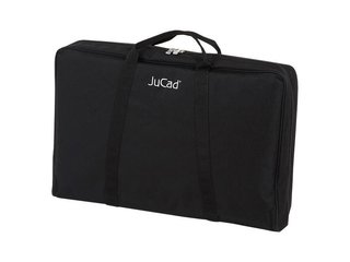 JuCad Titan manuell 3-hjulig trolley + bärbag JTT, titanium