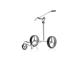 JuCad Titan manuell 3-hjulig trolley + bärbag JTT, titanium