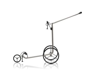JuCad Titan manuell 3-hjulig trolley + bärbag JTT, titanium