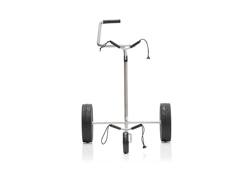 JuCad Titan manuell 3-hjulig trolley + bärbag JTT, titanium