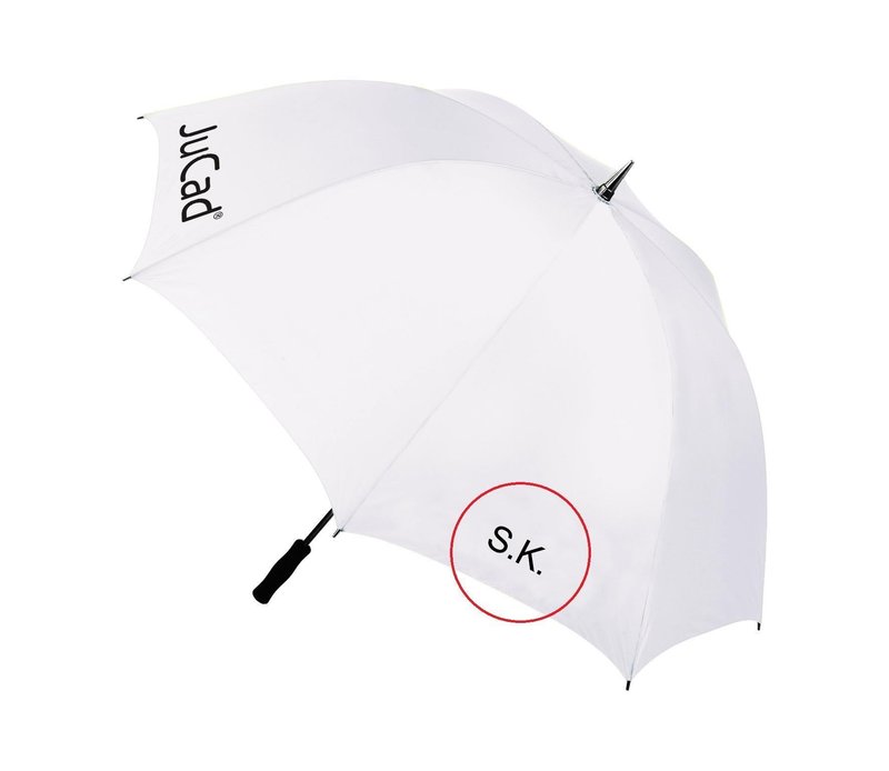 JuCad teleskopiskt golfparaply 68" med pin, gult