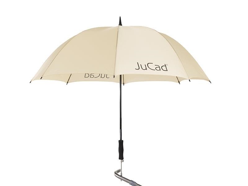 JuCad teleskopiskt golfparaply 68" med pinne, beige
