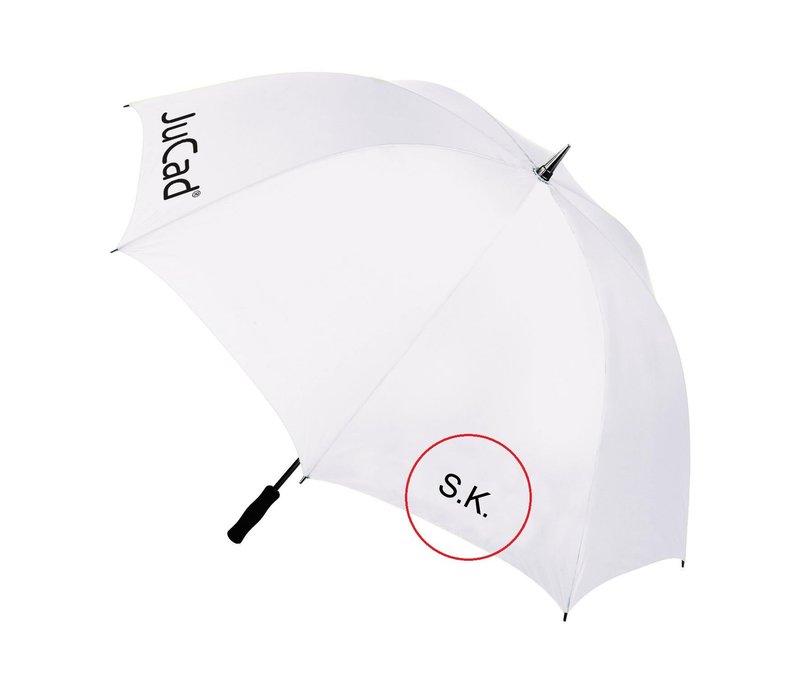 JuCad teleskopiskt golfparaply 68" med pinne, beige