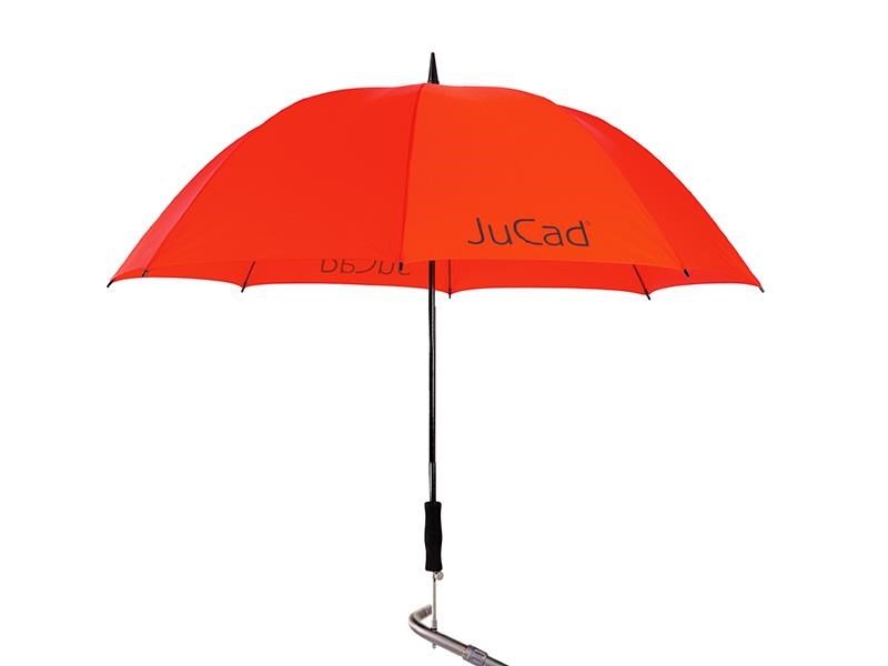 JuCad JuCad teleskopiskt golfparaply 68" med pinne, röd